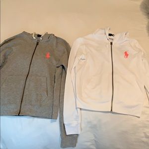 Ralph Lauren zip up hoodies